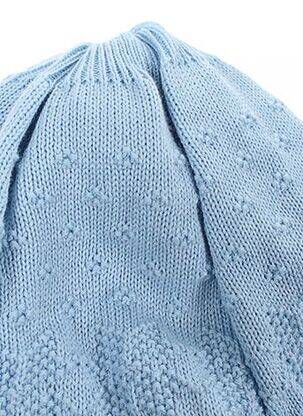 Bonnet tissage polaire bleu MAXIMO garçon