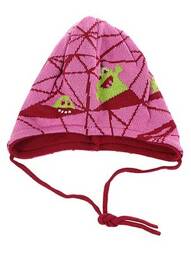 Bonnet fermeture liens à nouer rose MAXIMO fille