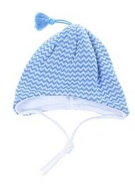 Bonnet imprimé fantaisie bleu MAXIMO garcon