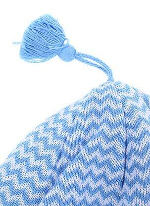 Bonnet imprimé fantaisie bleu MAXIMO garçon