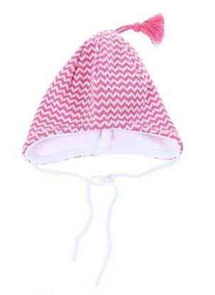 Bonnet imprimé fantaisie rose MAXIMO fille