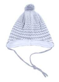 Bonnet fermeture liens à nouer gris MAXIMO enfant