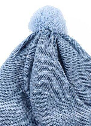 Bonnet tissage polaire bleu MAXIMO garçon