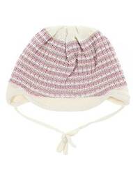 Bonnet fermeture liens à nouer rose MAXIMO fille