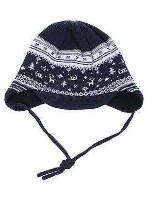 Bonnet imprimé fantaisie bleu MAXIMO garçon
