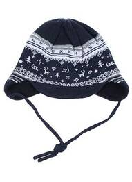 Bonnet imprimé fantaisie bleu MAXIMO garcon