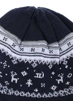 Bonnet imprimé fantaisie bleu MAXIMO garçon
