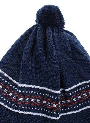 Bonnet empiècements bleu MAXIMO enfant
