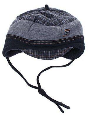 Bonnet tissage polaire bleu MAXIMO garçon