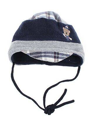 Bonnet tissage polaire bleu MAXIMO garçon