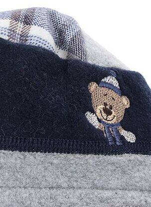 Bonnet tissage polaire bleu MAXIMO garçon