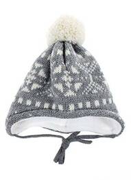 Bonnet fermeture liens à nouer gris MAXIMO enfant