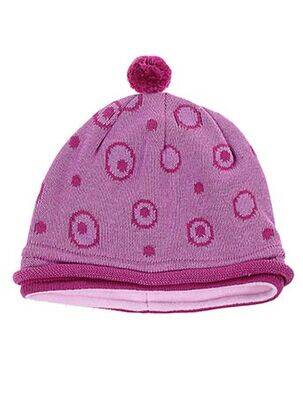 Bonnet imprimé fantaisie violet MAXIMO fille