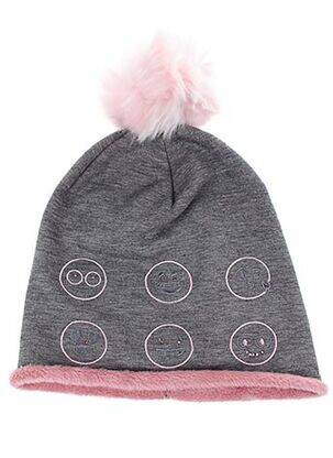 Bonnet forme bob gris MAXIMO fille