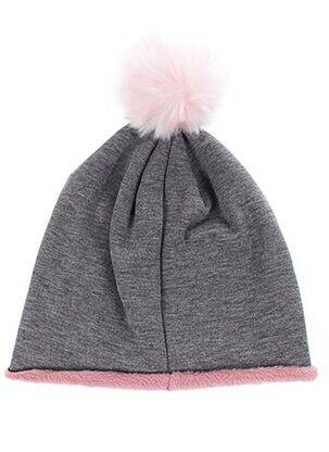 Bonnet forme bob gris MAXIMO fille