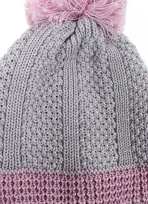 Bonnet forme bob gris MAXIMO fille