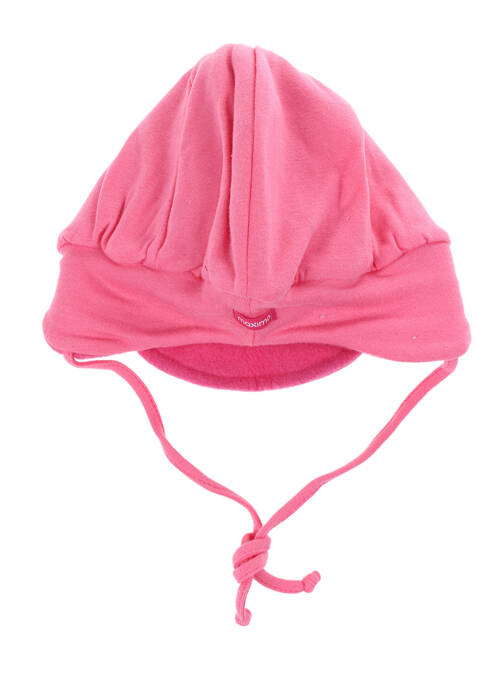 Bonnet fermeture liens à nouer rose MAXIMO fille