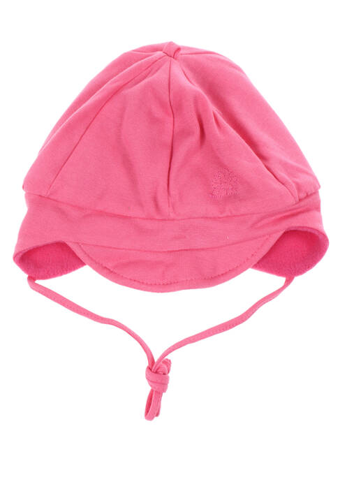 Bonnet fermeture liens à nouer rose PUSBLU fille