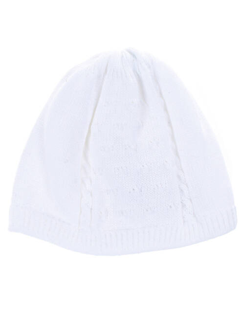 Bonnet forme bob blanc MAXIMO enfant