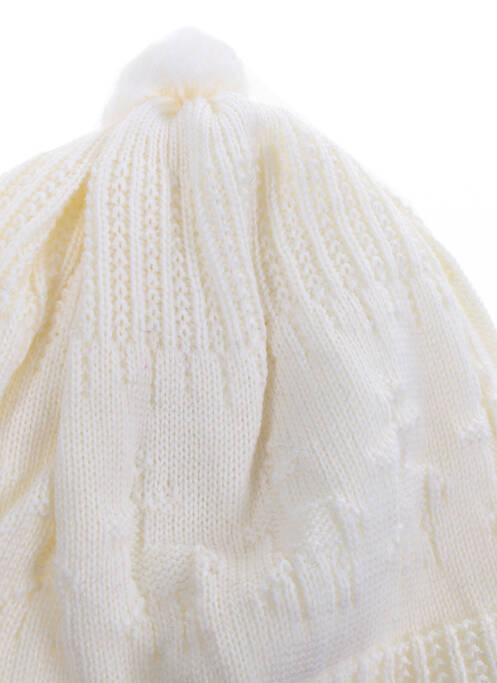 Bonnet fermeture liens à nouer beige MAXIMO enfant