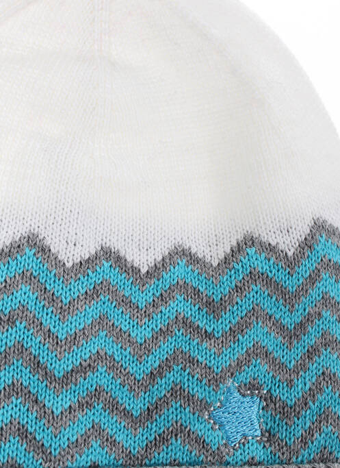 Bonnet broderie motifs brodés bleu MAXIMO fille