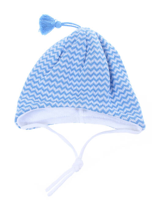 Bonnet imprimé fantaisie bleu MAXIMO garcon