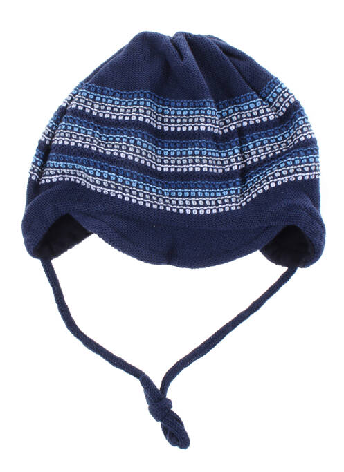Bonnet imprimé fantaisie bleu MAXIMO garcon