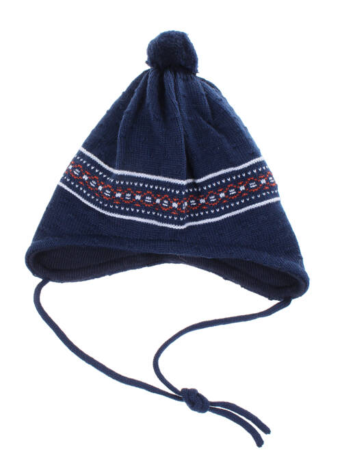 Bonnet empiècements bleu MAXIMO enfant