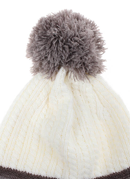 Bonnet fermeture liens à nouer beige MAXIMO enfant