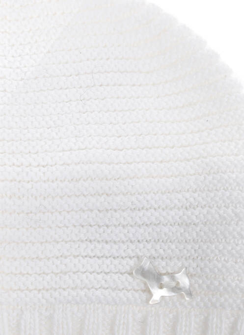 Bonnet blanc MAXIMO pour fille