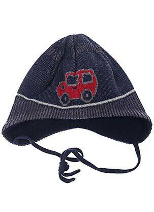 Bonnet imprimé fantaisie bleu MAXIMO garçon
