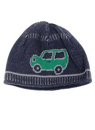 Bonnet imprimé fantaisie bleu MAXIMO garçon