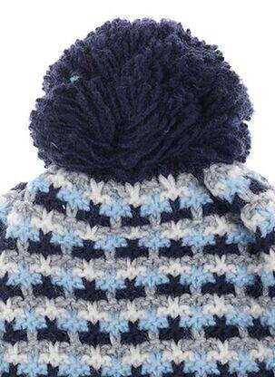 Bonnet imprimé fantaisie bleu MAXIMO garçon