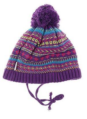 Bonnet imprimé fantaisie violet PUSBLU fille