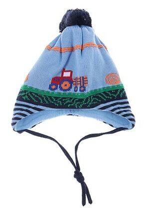 Bonnet imprimé fantaisie bleu MAXIMO garçon