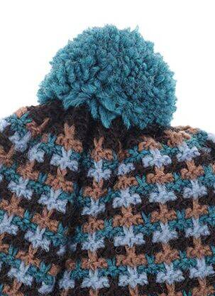 Bonnet imprimé fantaisie bleu MAXIMO garçon