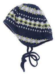 Bonnet imprimé fantaisie bleu MAXIMO garcon