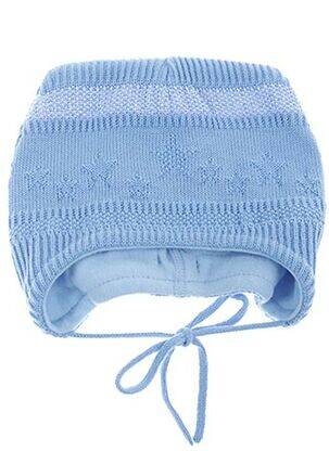 Bonnet imprimé fantaisie bleu MAXIMO garçon