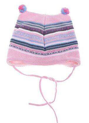 Bonnet imprimé fantaisie rose MAXIMO fille