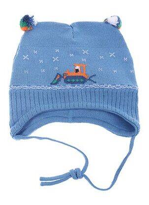 Bonnet imprimé fantaisie bleu MAXIMO garçon