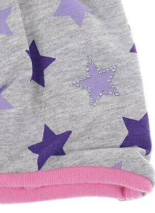Bonnet imprimé fantaisie violet MAXIMO fille