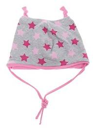 Bonnet fermeture liens à nouer rose MAXIMO fille
