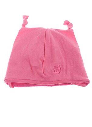 Bonnet fermeture liens à nouer rose MAXIMO fille