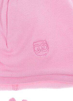 Bonnet fermeture liens à nouer rose MAXIMO fille