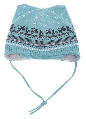 Bonnet imprimé fantaisie bleu MAXIMO garçon