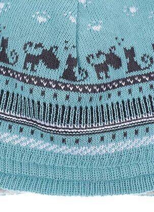 Bonnet imprimé fantaisie bleu MAXIMO garçon