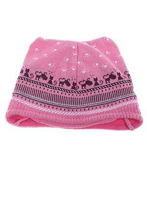 Bonnet imprimé fantaisie rose MAXIMO fille
