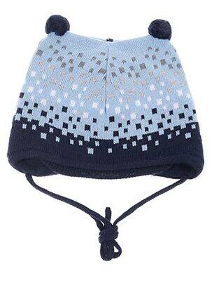 Bonnet imprimé fantaisie bleu MAXIMO garçon