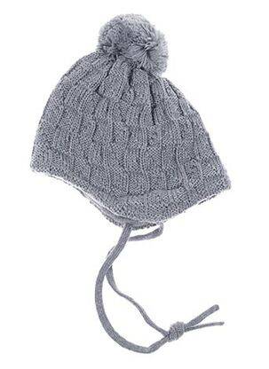 Bonnet maille fine gris MAXIMO enfant