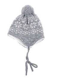 Bonnet fermeture liens à nouer gris MAXIMO enfant